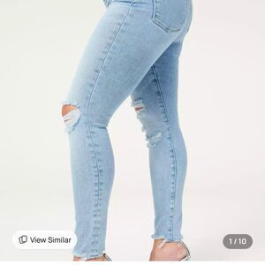 Good American Chewed Hem Distressed Jeans Size 4/27